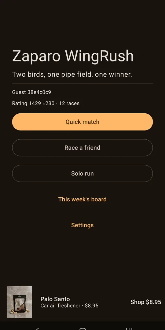 WingRush: 2 Player Bird Race on Google Play, screen 3