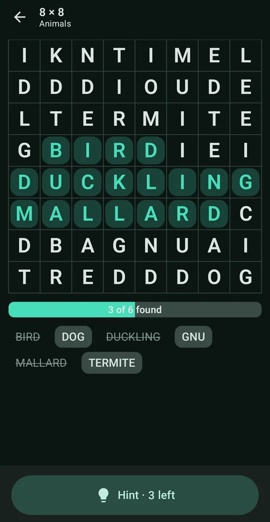 Findwords: Word Search Puzzle on Google Play, screen 3
