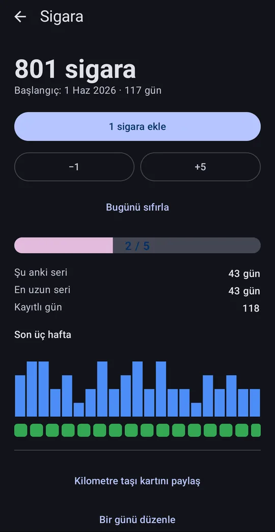 Lifetime Stats: Çetele Sayacı, Google Play'de ekran 3