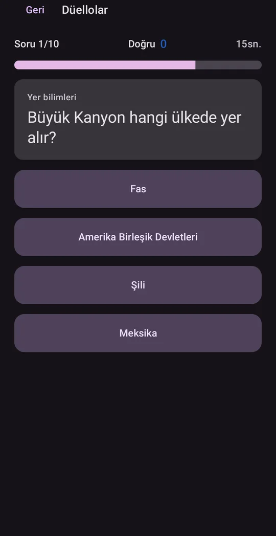 Quiz Arena: Bilgi Yarışması, Google Play'de ekran 1