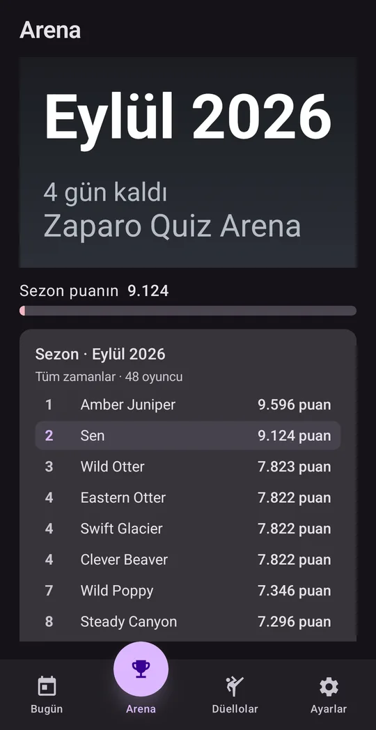 Quiz Arena: Bilgi Yarışması, Google Play'de ekran 4