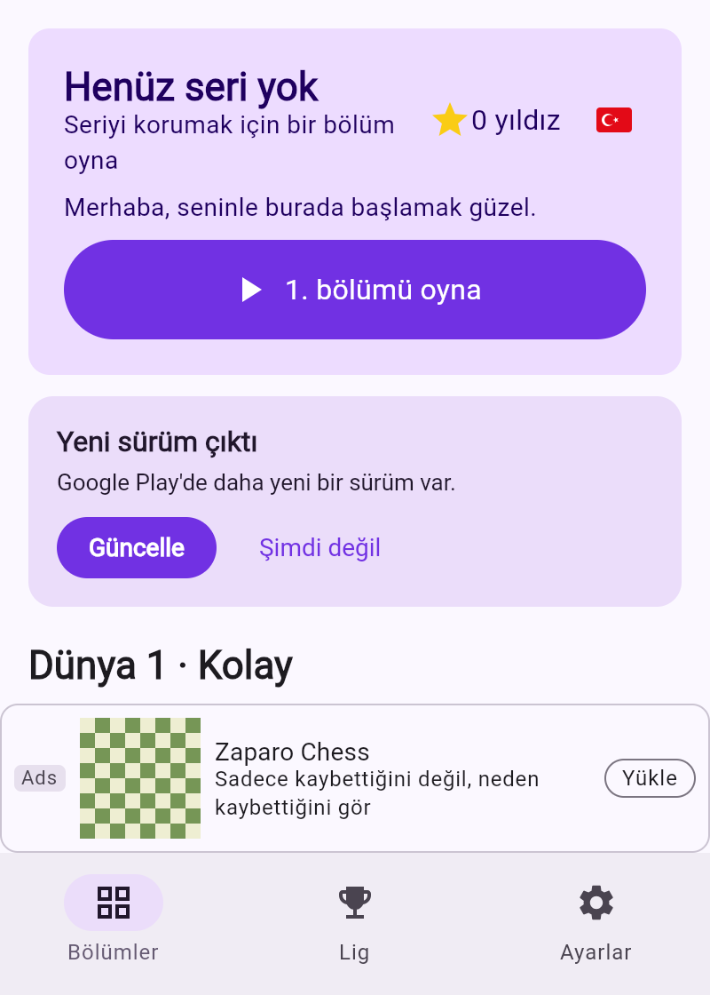 Zaparo Match-3 ekranı
